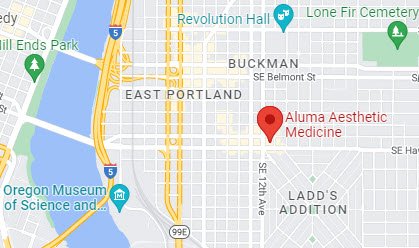map of aluma location in the SE Portland area