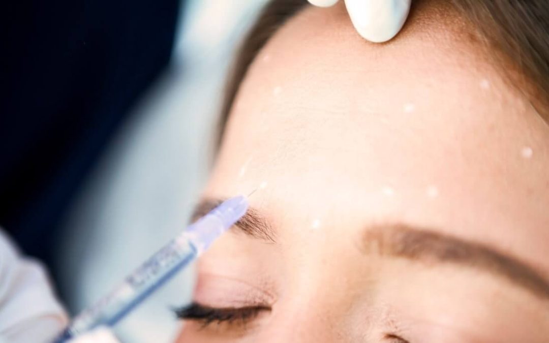 Botox injection in the forehead by Aluma Aesthetic medicine in Portland, Oregon
