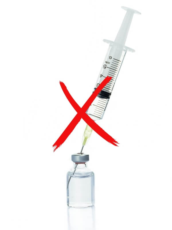 Do not use dull needles graphic related to Botox injections