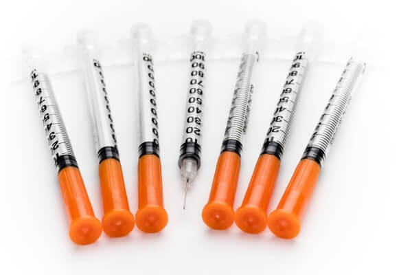 Small syringes like those used for Botox Injections